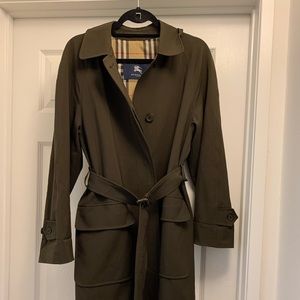 Burberry Joce Wool Blend Belted Trench Coat